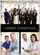 Classic Christmas Foil Photo Card D7189U-4A